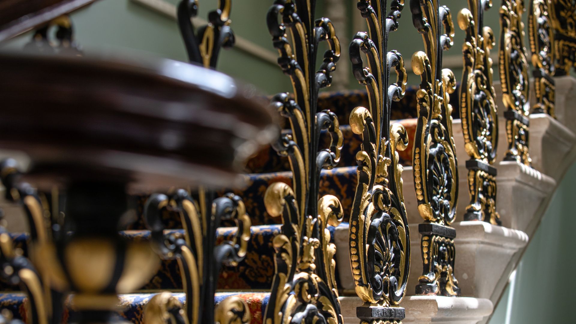 A close up of the Grand Staircase. 