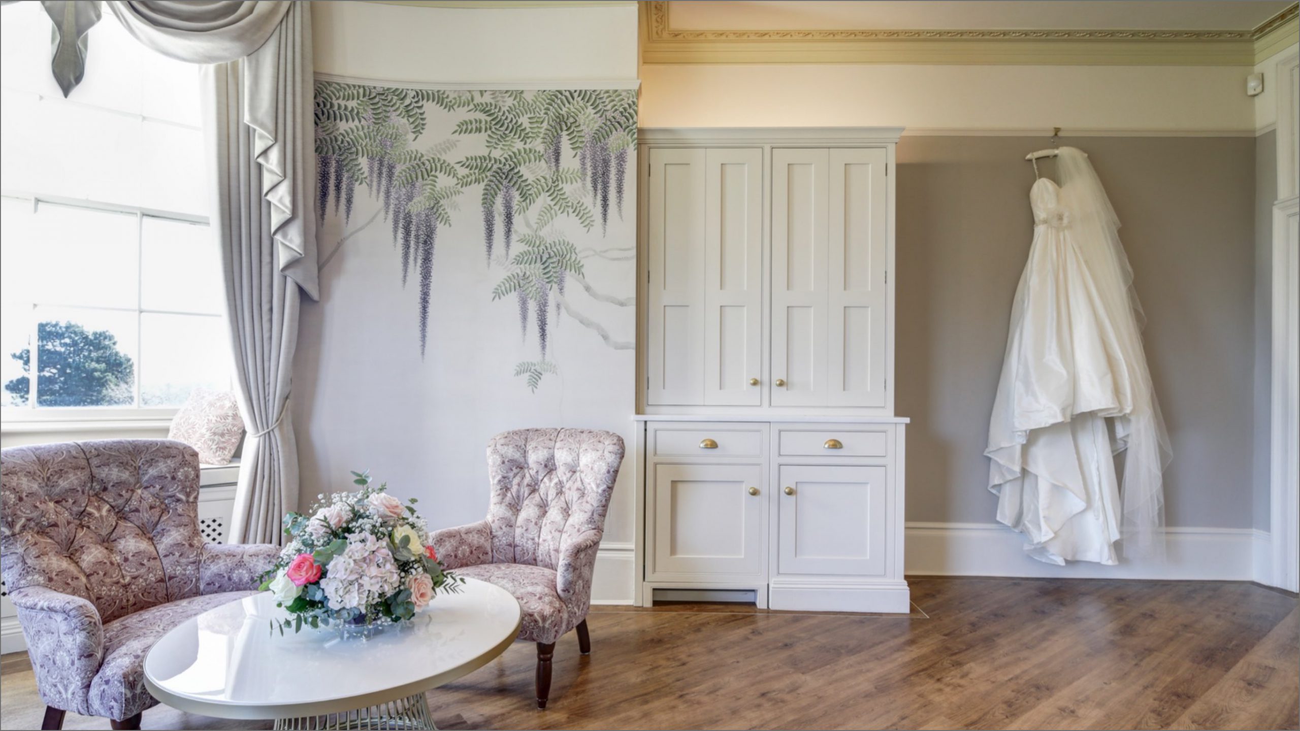 The Wisteria Room of Hylands House. 